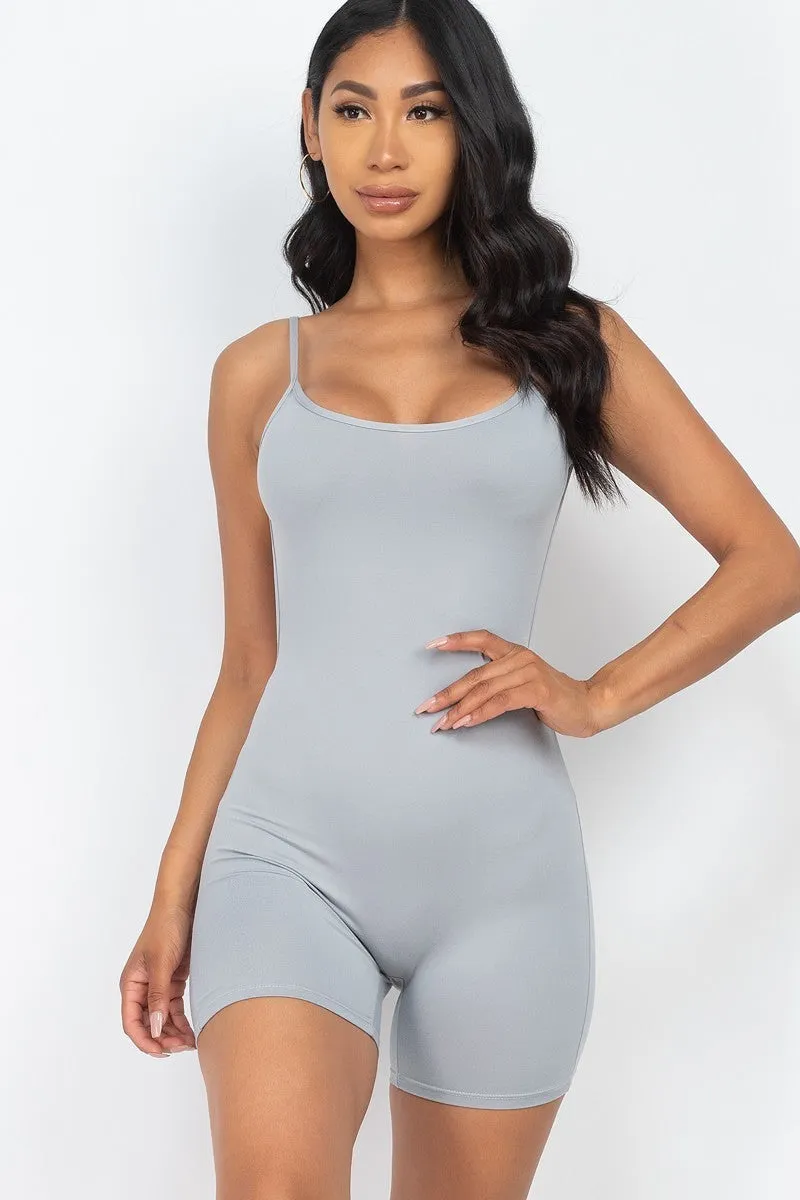 Sexy Backless Cami Romper