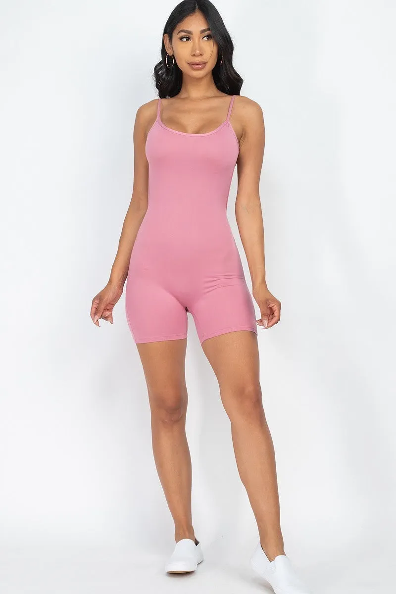 Sexy Backless Cami Romper
