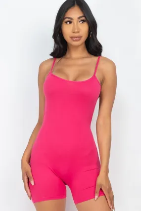Sexy Backless Cami Romper