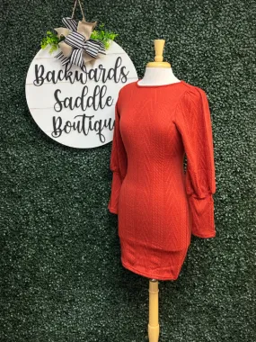 Slim Fitting Knit Short Dress