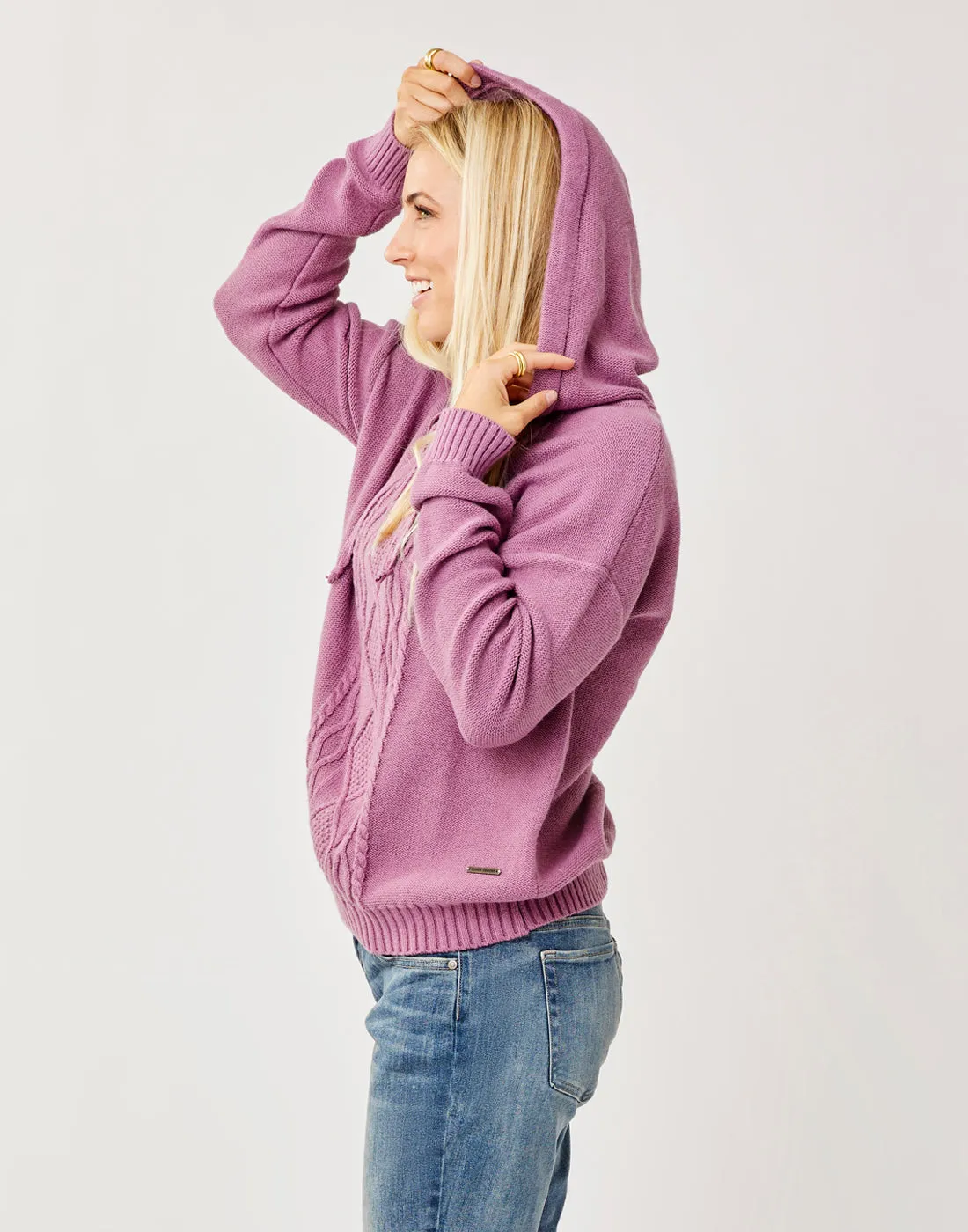 Stowe Hooded Sweater: Orchid