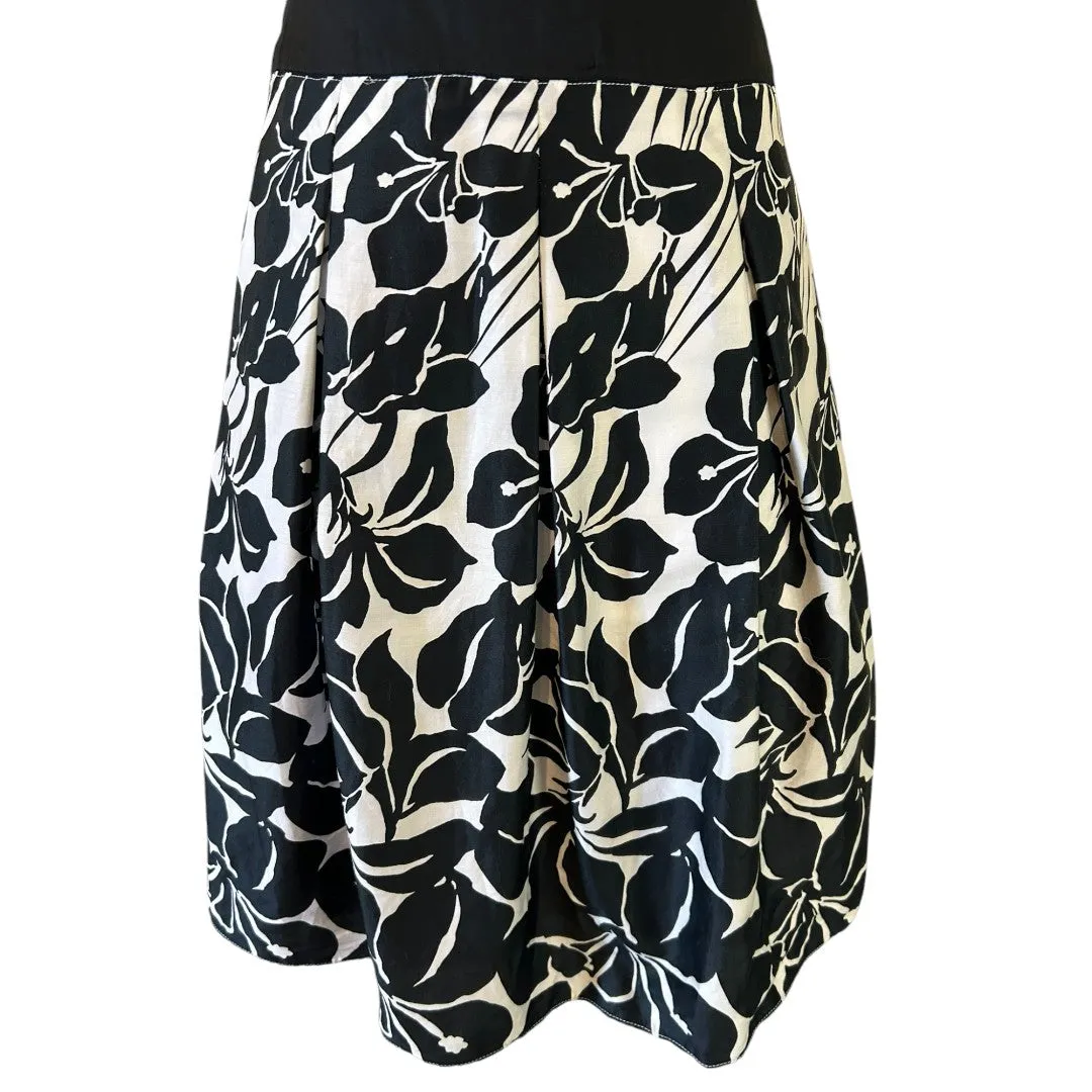 Strapless Floral Print Cocktail Dress