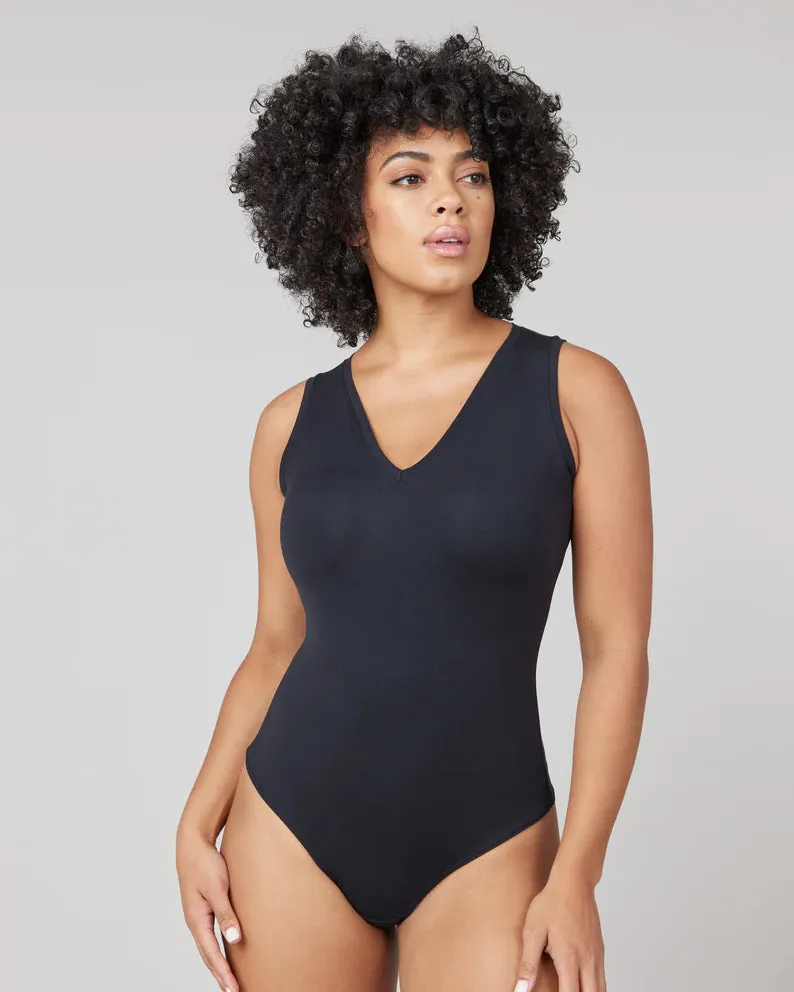 Suit Yourself V-Neck Tank Bodysuit • Classic Black