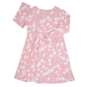 SWB Daisy Pink Swirly Girl Bamboo Dress