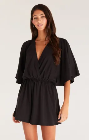 Tallula Jersey Romper in Black