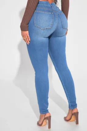 Them Curves High Waist Jeans - Medium Blue Wash