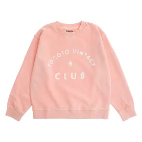 TOCOTO VINTAGE PINK KIDS "TOCOTO VINTAGE  CLUB" SWEATER