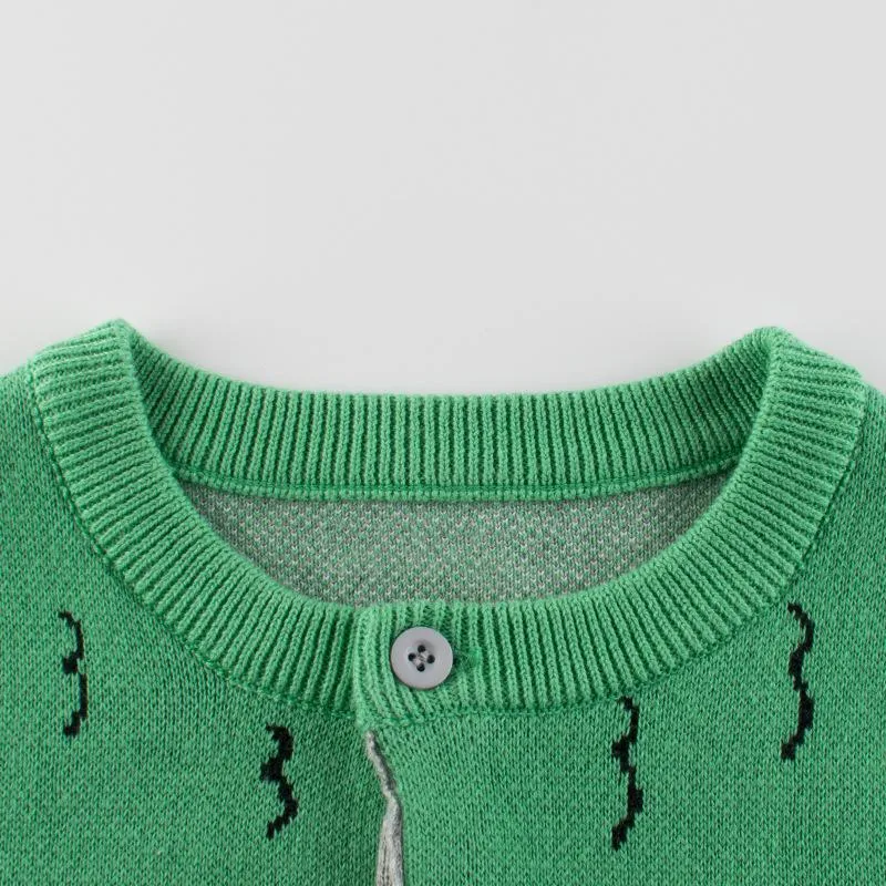 Toddler Boy's Casual Dinosaur Knit Sweater
