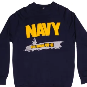 VINTAGE USN USS RANGER CV-61 SWEATSHIRT CREWNECK 1990S LARGE MADE IN USA