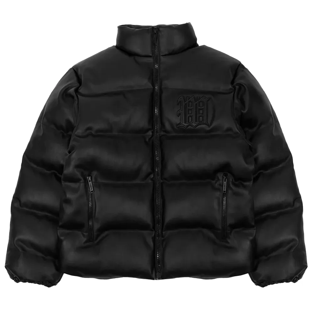 WASTED PARIS - KINGDOM CURVE PUFFER JACKET BLACK