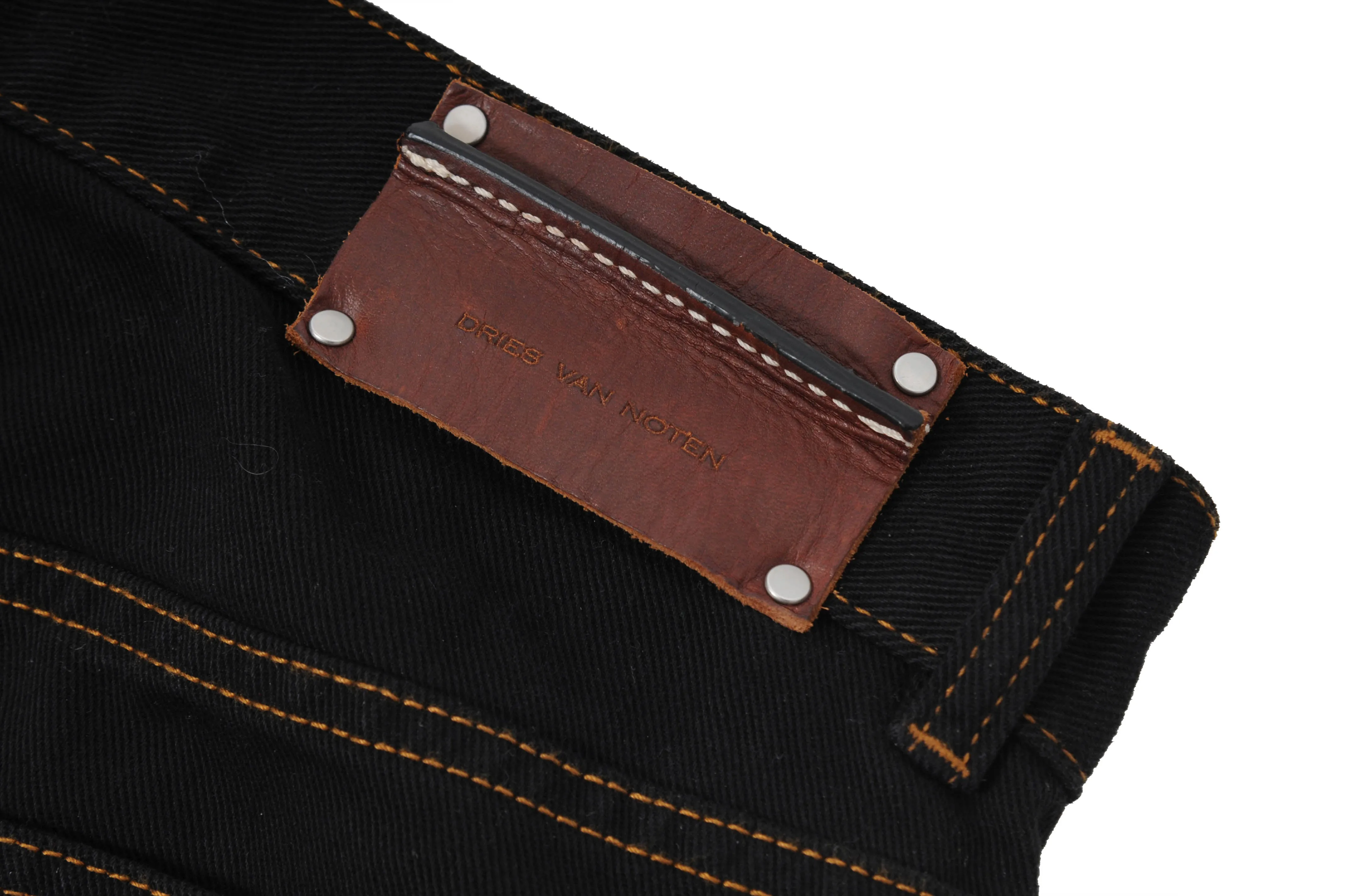 Wide Leg Black Denim Jeans