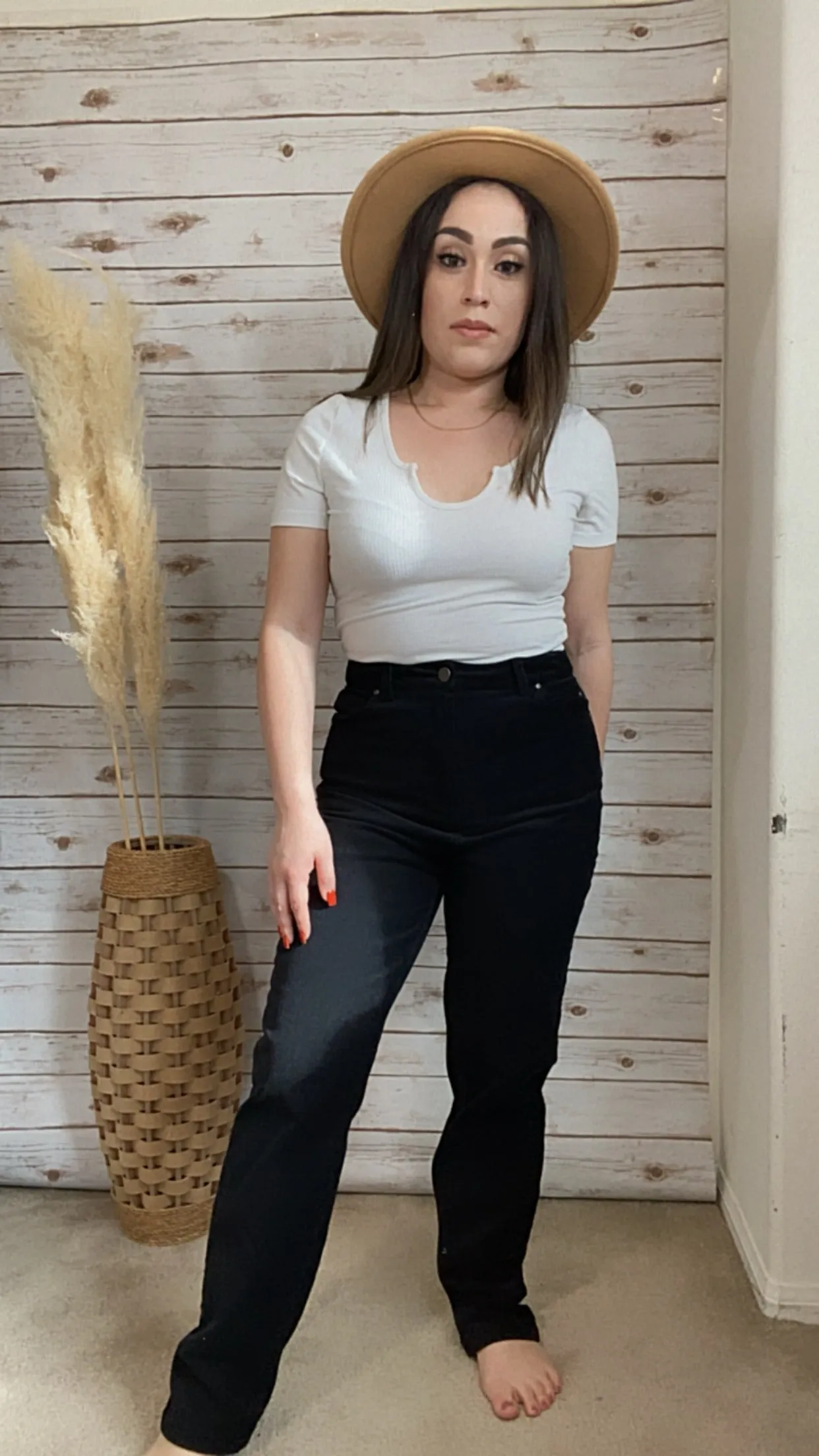 Willow Black Corduroy Pants