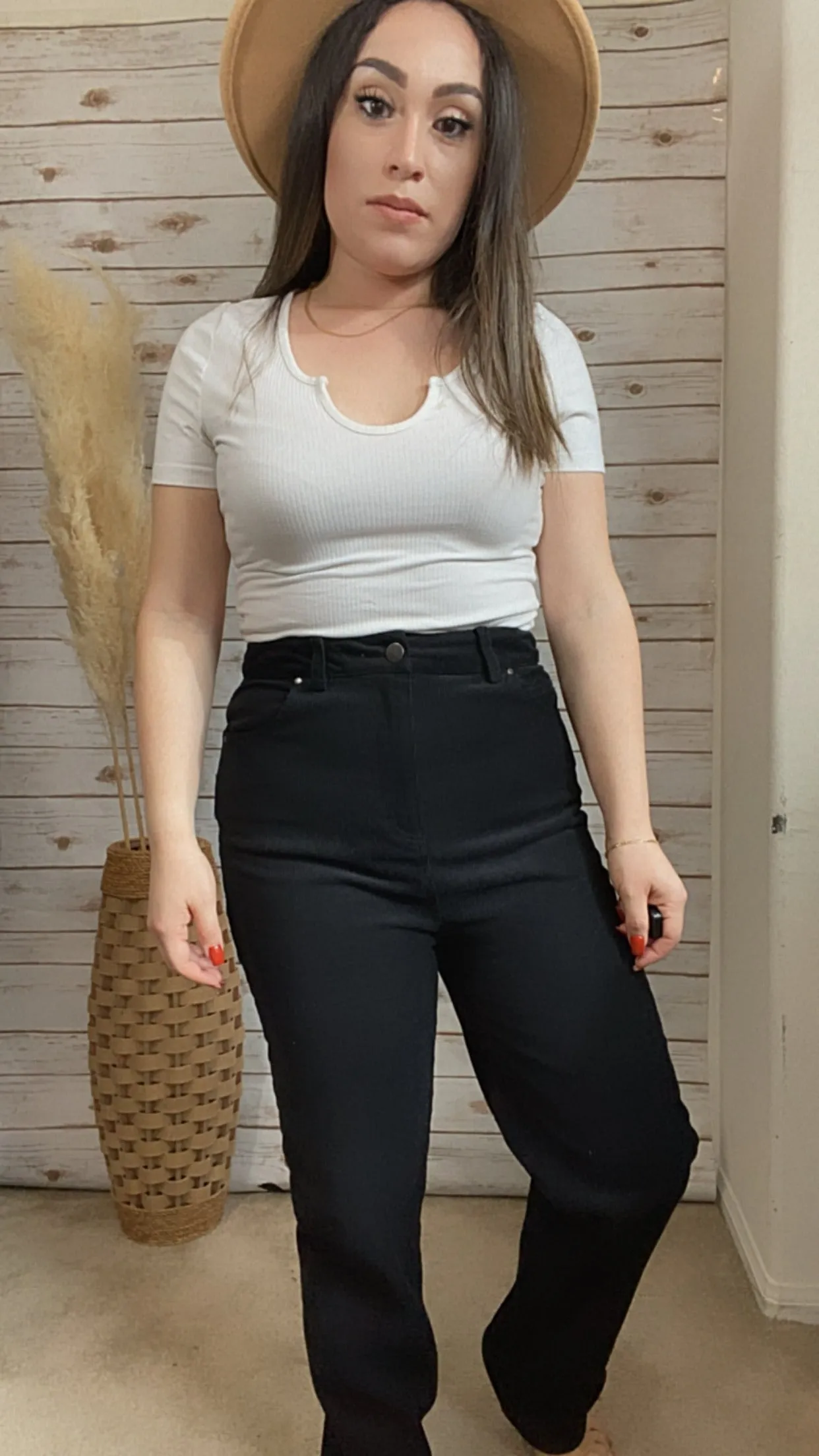 Willow Black Corduroy Pants