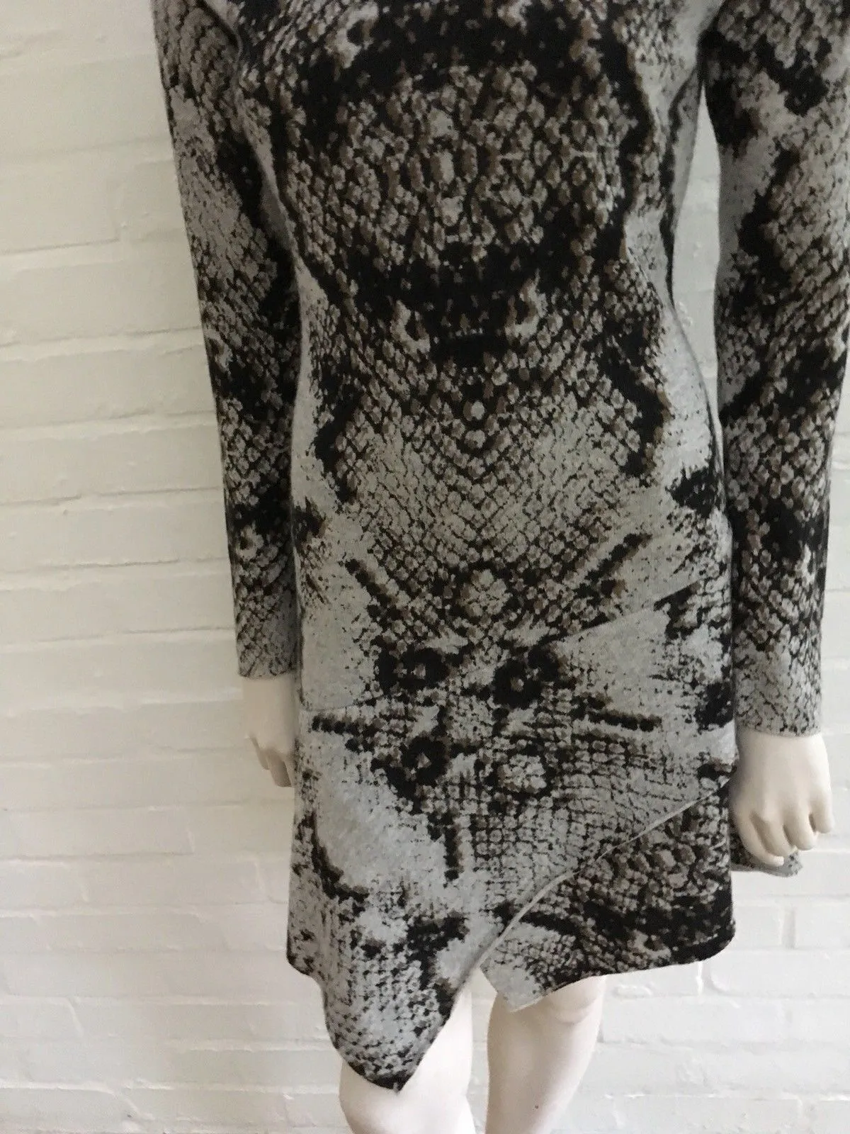 Zadig & Voltaire Rosie Print Deluxe Cashmere Knit Sweater Dress Size S Small Ladies