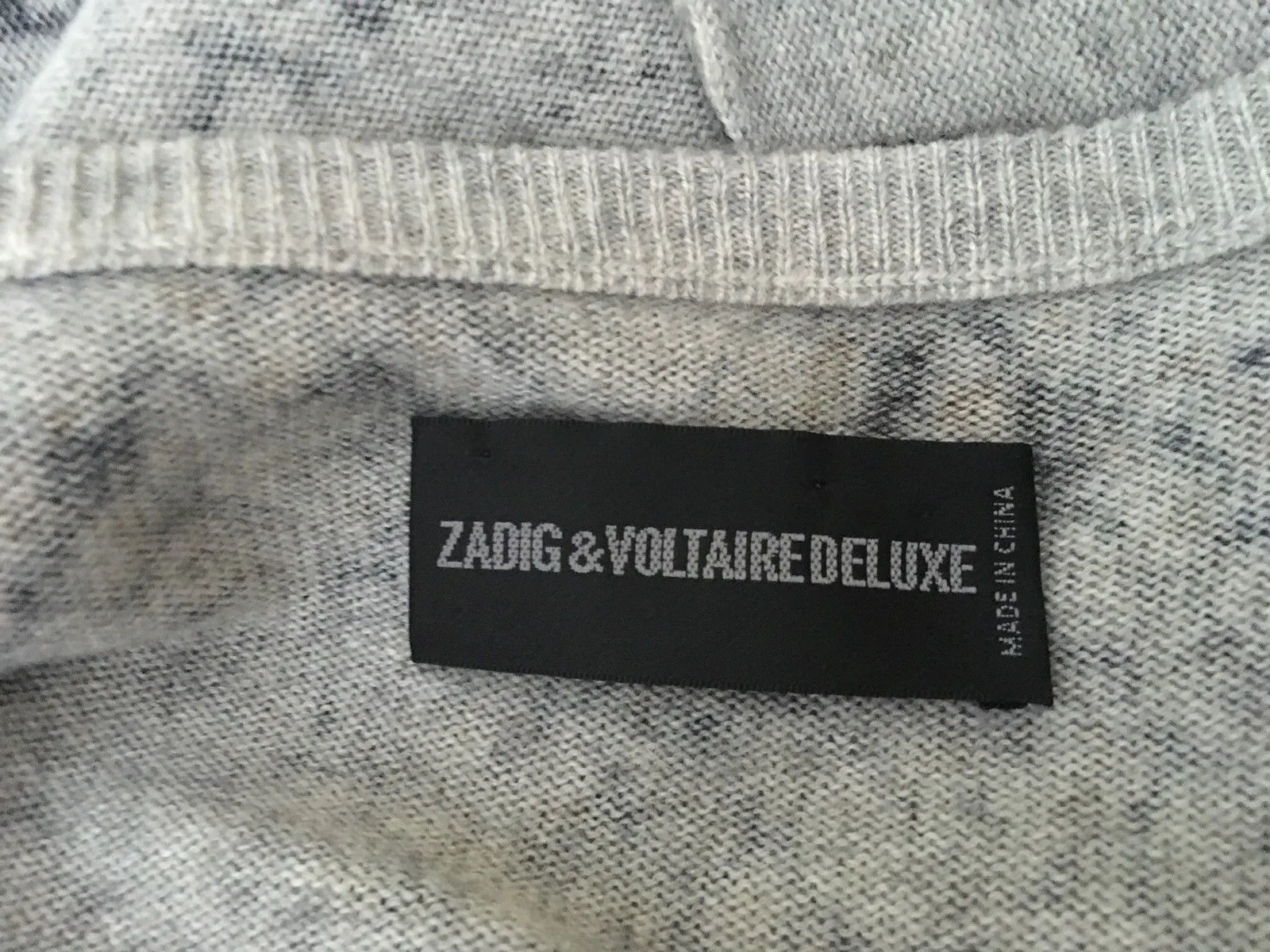 Zadig & Voltaire Rosie Print Deluxe Cashmere Knit Sweater Dress Size S Small Ladies